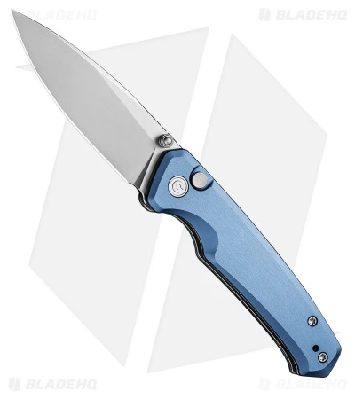 CIVIVI Altus Nitro-V Button Lock Knife Blue Aluminum (2.97" Stonewash) 1 CIVIVI Altus Nitro-V Button Lock Knife Blue Aluminum (2.97" Stonewash)