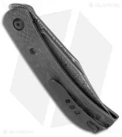 CIVIVI Appalachian Drifter 2 Liner Lock Knife Black Rose CF (2.9" Dam.) -Civivi Knives Store CIVIVI Appalachian Drifter 2 LL Black Rose CF Damascus BHQ 134061 jr side