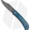 CIVIVI Appalachian Drifter Knife Blue G-10 W/ Rose CF (2.9" Damascus) C2015DS-2