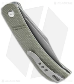 CIVIVI Appalachian Drifter Slip Joint Knife Dark Green Micarta (2.9"SW) C2015C 6 CIVIVI Appalachian Drifter Slip Joint Knife Dark Green Micarta (2.9"SW) C2015C -Civivi Knives Store CIVIVI Appalachian Drifter SJ Dark Green Micarta Gray C2015C BHQ 116949 jr side