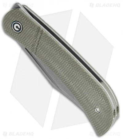 CIVIVI Appalachian Drifter Slip Joint Knife Dark Green Micarta (2.9"SW) C2015C 2 CIVIVI Appalachian Drifter Slip Joint Knife Dark Green Micarta (2.9"SW) C2015C - Image 2