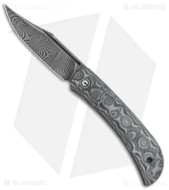 CIVIVI Appalachian Drifter Knife Gray G-10 W/ Rose CF (2.9" Damascus) C2015DS-1