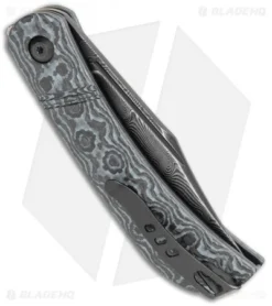 CIVIVI Appalachian Drifter Knife Gray G-10 W/ Rose CF (2.9" Damascus) C2015DS-1 -Civivi Knives Store CIVIVI Appalachian Drifter SJ Gray G 10 Rose CF Damascus C2015DS 1 BHQ 116953 jr side