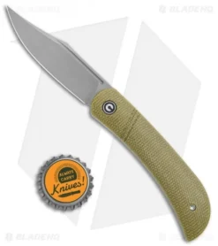 CIVIVI Appalachian Drifter Slip Joint Knife Olive Micarta (2.9"SW) C2015B -Civivi Knives Store CIVIVI Appalachian Drifter SJ Olive Gray C2015B BHQ 116941 jr bottlecap