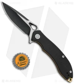 CIVIVI Aquila Flipper Liner Lock Knife Black G-10 (3.4" Black) C805E -Civivi Knives Store CIVIVI Aquila Flipper LL Black G 10 Black BHQ 89932 jr bottlecap