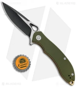 CIVIVI Aquila Flipper Liner Lock Knife OD Green G-10 (3.4" Black) C805A 7 CIVIVI Aquila Flipper Liner Lock Knife OD Green G-10 (3.4" Black) C805A -Civivi Knives Store CIVIVI Aquila Flipper LL OD Green G 10 Black BHQ 89928 jr bottlecap