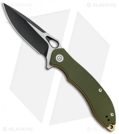 CIVIVI Aquila Flipper Liner Lock Knife OD Green G-10 (3.4" Black) C805A 1 CIVIVI Aquila Flipper Liner Lock Knife OD Green G-10 (3.4" Black) C805A