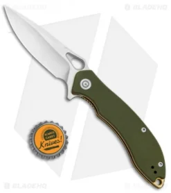 CIVIVI Aquila Flipper Liner Lock Knife OD Green G-10 (3.4" Satin) C805B -Civivi Knives Store CIVIVI Aquila Flipper LL OD Green G 10 Satin BHQ 89929 jr bottlecap