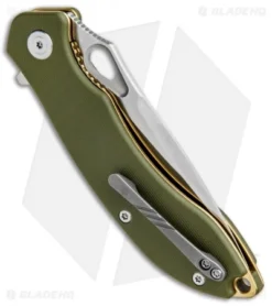 CIVIVI Aquila Flipper Liner Lock Knife OD Green G-10 (3.4" Satin) C805B -Civivi Knives Store CIVIVI Aquila Flipper LL OD Green G 10 Satin BHQ 89929 jr side