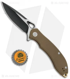 CIVIVI Aquila Flipper Liner Lock Knife Tan G-10 (3.4" Black) C805C 7 CIVIVI Aquila Flipper Liner Lock Knife Tan G-10 (3.4" Black) C805C -Civivi Knives Store CIVIVI Aquila Flipper LL Tan G 10 Black BHQ 89932 jr bottlecap