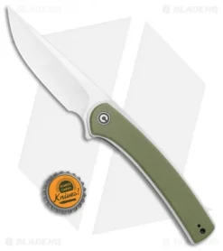 CIVIVI Asticus Liner Lock Knife OD Green G-10 (3.8" Satin) C2002A -Civivi Knives Store CIVIVI Asticus LL OD Green G 10 Damascus C2002A BHQ 109007 jr bottlecap