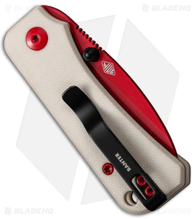 CIVIVI Baby Banter Liner Lock Knife Ivory G-10 (2.34" Red Nitro-V) 2 CIVIVI Baby Banter Liner Lock Knife Ivory G-10 (2.34" Red Nitro-V) - Image 2