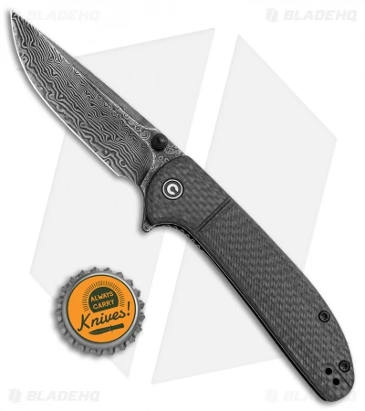 CIVIVI Badlands Vagabond Folding Knife Carbon Fiber (3.3" Damascus) C2019DS-1 4 CIVIVI Badlands Vagabond Folding Knife Carbon Fiber (3.3" Damascus) C2019DS-1 - Image 4