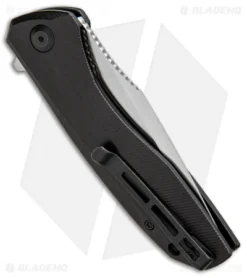 CIVIVI Baklash Flipper Liner Lock Knife Ebony Wood (3.5" Satin) C801E -Civivi Knives Store CIVIVI Baklash Flipper LL Ebony Wood Satin C801E BHQ 99574 jr side