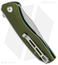 CIVIVI Baklash Flipper Liner Lock Knife OD Green G-10 (3.5" Satin) C801A -Civivi Knives Store CIVIVI Baklash Flipper LL OD Green G 10 Satin C801A BHQ 87964 jr side