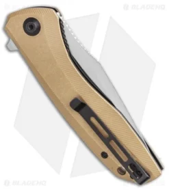 CIVIVI Baklash Flipper Liner Lock Knife Stonewashed Brass (3.5" Satin) 6 CIVIVI Baklash Flipper Liner Lock Knife Stonewashed Brass (3.5" Satin) -Civivi Knives Store CIVIVI Baklash Flipper Liner Lock Stonewashed Brass Handle 3.5 C801J BHQ 115284 LS Side