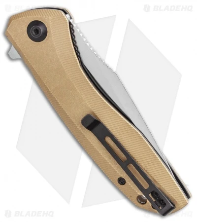 CIVIVI Baklash Flipper Liner Lock Knife Stonewashed Brass (3.5" Satin) 3 CIVIVI Baklash Flipper Liner Lock Knife Stonewashed Brass (3.5" Satin) - Image 3