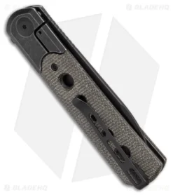 CIVIVI Banneret Frame Lock Knife Green Canvas Micarta/Steel (3.7" BW) C20040-1 -Civivi Knives Store CIVIVI Banneret FL Green Canvas Micarta Steel BW BHQ 174432 jr side