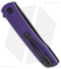 CIVIVI Brad Zinker Bo Liner Lock Knife Purple G-10 (2.9" Black SW) -Civivi Knives Store CIVIVI Brad Zinker Bo LL Purple G 10 Black SW BHQ 136916 td side jr