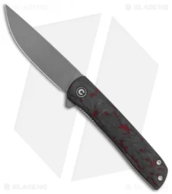 CIVIVI Brad Zinker Bo Liner Lock Knife Red Carbon Fiber (2.9" Stonewash) -Civivi Knives Store CIVIVI Brad Zinker Bo LL Red CF SW BHQ 120915 jr