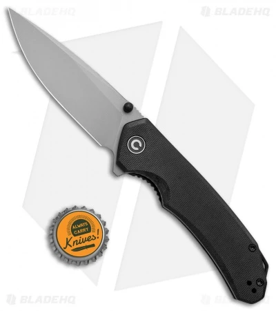 CIVIVI Brazen Drop Point Liner Lock Knife Black G-10 (3.5" Stonewash) C2102C 4 CIVIVI Brazen Drop Point Liner Lock Knife Black G-10 (3.5" Stonewash) C2102C - Image 4