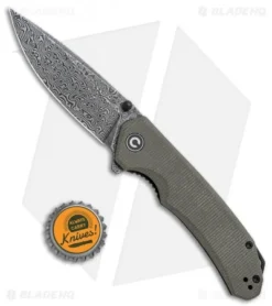 CIVIVI Brazen Drop Point Liner Lock Knife Dark Green Micarta (3.5" Damascus) 7 CIVIVI Brazen Drop Point Liner Lock Knife Dark Green Micarta (3.5" Damascus) -Civivi Knives Store CIVIVI Brazen DP LL Green Micarta Damascus BHQ 121006 jr bottlecap