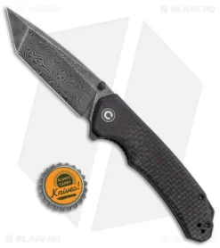 CIVIVI Brazen Tanto Liner Lock Knife Black Micarta (3.5" Damascus) C2023DS-1 -Civivi Knives Store CIVIVI Brazen Tanto LL Black Micarta Damascus BHQ 142946 jr bottlecap