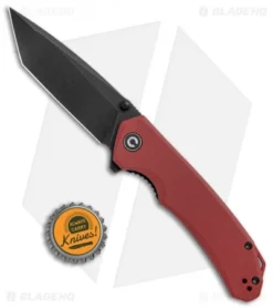 CIVIVI Brazen Tanto Liner Lock Knife Burgundy G-10 (3.5" Black D2) C2023B -Civivi Knives Store CIVIVI Brazen Tanto LL Burgundy G 10 Black BHQ 120364 jr bottlecap