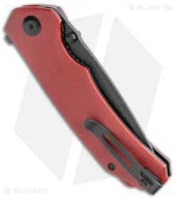 CIVIVI Brazen Tanto Liner Lock Knife Burgundy G-10 (3.5" Black D2) C2023B -Civivi Knives Store CIVIVI Brazen Tanto LL Burgundy G 10 Black BHQ 120364 jr side