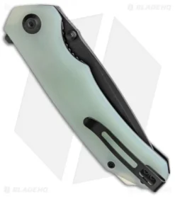 CIVIVI Brazen Tanto Liner Lock Knife Natural Jade G-10 (3.5" Black D2) C2023E -Civivi Knives Store CIVIVI Brazen Tanto LL Natural Jade G 10 Black C2023D BHQ 137751 jr side