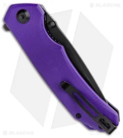 CIVIVI Brazen Tanto Liner Lock Knife Purple G-10 (3.5" Black D2) C2023D 6 CIVIVI Brazen Tanto Liner Lock Knife Purple G-10 (3.5" Black D2) C2023D -Civivi Knives Store CIVIVI Brazen Tanto LL Purple G 10 Black BHQ 137750 jr side