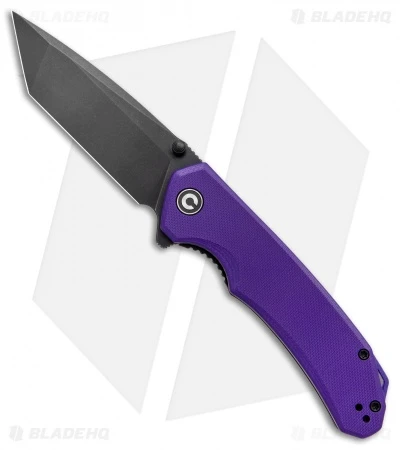 CIVIVI Brazen Tanto Liner Lock Knife Purple G-10 (3.5" Black D2) C2023D 1 CIVIVI Brazen Tanto Liner Lock Knife Purple G-10 (3.5" Black D2) C2023D