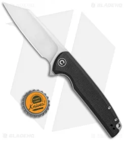 CIVIVI Brigand Liner Lock Knife Black G-10 (3.5" Satin D2) C909C -Civivi Knives Store CIVIVI Brigand LL Black G 10 Satin C909C BHQ 101619 jr bottlecap