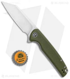 CIVIVI Brigand Liner Lock Knife OD Green G-10 (3.5" Satin D2) C909A -Civivi Knives Store CIVIVI Brigand LL OD Green G 10 Satin C909A BHQ 101597 jr bottlecap