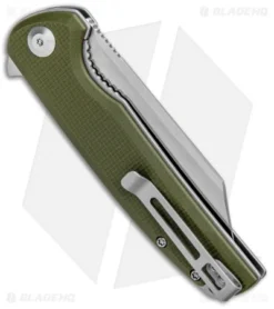 CIVIVI Brigand Liner Lock Knife OD Green G-10 (3.5" Satin D2) C909A -Civivi Knives Store CIVIVI Brigand LL OD Green G 10 Satin C909A BHQ 101597 jr side