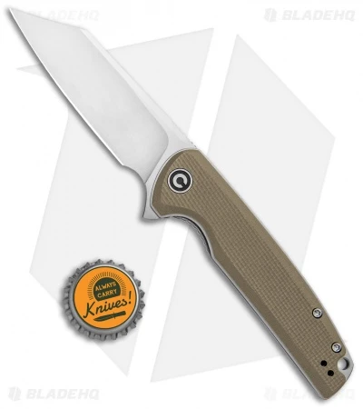 CIVIVI Brigand Liner Lock Knife Tan G-10 (3.5" Satin D2) C909B 4 CIVIVI Brigand Liner Lock Knife Tan G-10 (3.5" Satin D2) C909B - Image 4