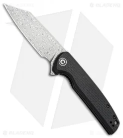 CIVIVI Brigand Liner Lock Knife Black G-10 (3.5" Damascus) C909DS