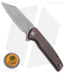 CIVIVI Brigand Liner Lock Knife Dark Copper (3.5" SW 154CM) C909D -Civivi Knives Store CIVIVI Brigand Liner Lock Knife Copper 3.5 SW 154CM C909D BHQ 115990 LS Bottlecap