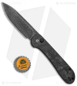 CIVIVI Elementum Button Lock Knife Black Shred CF (3.5" Damascus) -Civivi Knives Store CIVIVI Button Lock Elementum Marble CF Damascus BHQ 134931 jr bottlecap