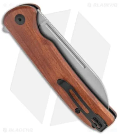 CIVIVI Chevalier Button Lock Flipper Knife Cuibourtia Wood (3.5" Satin) C20022-3 -Civivi Knives Store CIVIVI Chevalier Button Lock Flipper Cuibourtia Wood Satin BHQ 142909 jr side