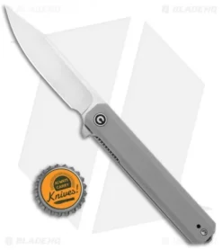 CIVIVI Chronic Liner Lock Knife Gray G-10 (3.22" Satin) -Civivi Knives Store CIVIVI Chronic LL Gray G 10 Satin C917A BHQ 105673 jr bottlecap
