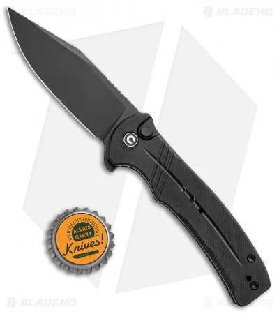 CIVIVI Cogent Button Lock Flipper Knife Black G-10 (3.5" Black) C20038D-1 4 CIVIVI Cogent Button Lock Flipper Knife Black G-10 (3.5" Black) C20038D-1 - Image 4