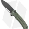 CIVIVI Cogent Button Lock Knife Green Micarta (3.5" Black Serr) C20038E-4