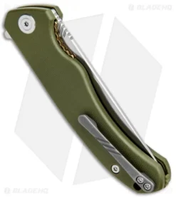 CIVIVI Courser Flipper Liner Lock Knife OD Green G-10 (3.4" Satin) C804A -Civivi Knives Store CIVIVI Courser Flipper LL OD Green G 10 Satin BHQ 89923 jr side