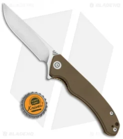 CIVIVI Courser Flipper Liner Lock Knife Tan G-10 (3.4" Satin) C804B 8 CIVIVI Courser Flipper Liner Lock Knife Tan G-10 (3.4" Satin) C804B -Civivi Knives Store CIVIVI Courser Flipper LL Tan G 10 Satin BHQ 89925 jr bottlecap