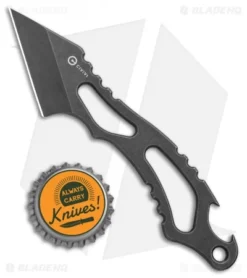 CIVIVI De Santis Kiri-EDC Fixed Blade Neck Knife (1.8" Black Stonewash) C2001B -Civivi Knives Store CIVIVI De Santis Kiri EDC Neck Knife Black SW C2001B BHQ 109006 jr bottlecap