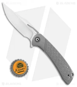 CIVIVI Dogma Liner Lock Knife Gray G-10 (3.5" Satin) 7 CIVIVI Dogma Liner Lock Knife Gray G-10 (3.5" Satin) -Civivi Knives Store CIVIVI Dogma Liner Lock Knife Gray G 10 3.5 in Satin C2005B BHQ 112159 LS bottlecap jr