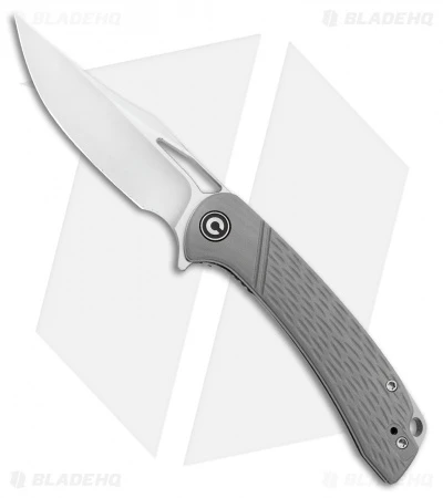 CIVIVI Dogma Liner Lock Knife Gray G-10 (3.5" Satin) 1 CIVIVI Dogma Liner Lock Knife Gray G-10 (3.5" Satin)