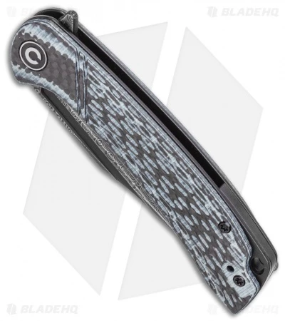 CIVIVI Dogma Liner Lock White G-10 / CF (3.5" Black Damascus) C2014DS-1 2 CIVIVI Dogma Liner Lock White G-10 / CF (3.5" Black Damascus) C2014DS-1 - Image 2