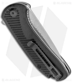 CIVIVI Durus Liner Lock Knife Black G-10 (3" Damascus) C906DS -Civivi Knives Store CIVIVI Durus LL Black G 10 Damascus C906DS BHQ 100863 jr side